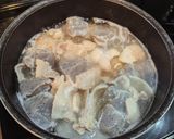 豚バラと里いもとこんにゃくの煮物作り方6写真