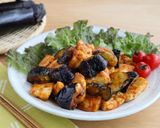 鶏むね肉となすのカレーケチャップ炒め作り方4写真