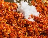 大量の唐辛子🌶️で本場中国式の辛味噌作り作り方4写真