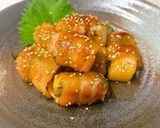 長芋と大葉の豚バラ巻き♪甘辛だれ作り方9写真