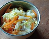 レンジで時短♡白菜と竹輪のごま和え作り方5写真