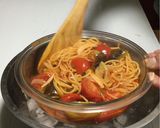 ナスとトマトのパスタ・冷製リゾッタータ作り方19写真