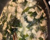 簡単！ヘルシーわかめと鶏皮、胸肉混ぜご飯作り方3写真