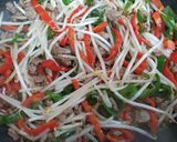 今夜の夕飯ピーマンもやし挽肉野菜炒め主菜作り方5写真