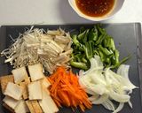 厚揚げとひき肉のプルコギ風甘辛炒め作り方1写真