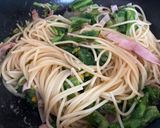 鮎河菜と玄米甘酒のパスタ作り方7写真
