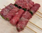 ねぎ巻き牛串　すき焼き風作り方4写真