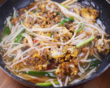 とろとろ肉みそ卵のもやし炒め定食🍚作り方5写真