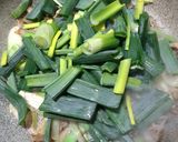葉たまねぎと豚こま肉のゴマ油醤油炒め作り方6写真