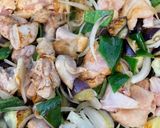 茄子と鶏ももとピーマンのオイスターバタポンマヨ作り方4写真