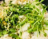 豆苗とちりめんじゃこのチャーハン作り方2写真