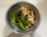 鶏胸1枚!なすとピーマンのオイマヨチキン作り方6写真