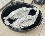 豚こまと夏野菜のみそチーズ包み焼き作り方5写真
