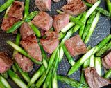 暑い日の夕飯!牛肉アスパラコーンステーキ作り方13写真