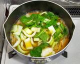 中華三昧(醤油)風♪チンゲン菜春雨スープ作り方4写真
