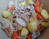 簡単夕飯昼食豚こまで定番の味しみ肉じゃがコツあり作り方6写真