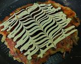九条ねぎとひき肉のお好み焼き作り方6写真