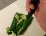 タコとキュウリの梅ワサビ和え作り方1写真