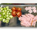 七夕！ケーキ風で可愛い☆カップそうめん作り方1写真