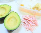＊お手軽、アボカドとベーコンのチーズ焼き作り方2写真
