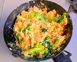 サラダチキンとレタスの炒飯作り方6写真