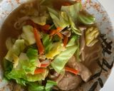 お一人様味噌ラーメン簡単パスタ風隠し味作り方1写真