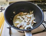 秋の夕飯！エリンギとヤリイカの豆乳クリームパスタ作り方4写真