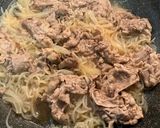 簡単フライパンで牛丼😋白滝でかさ増し【10分】作り方5写真