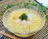 帆立と蛤のだし香る冷やし塩ラーメン作り方5写真