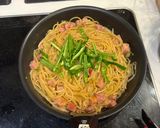 簡単！ベーコンときのこのワンパン和風パスタ！作り方7写真