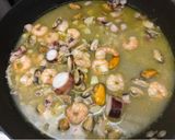 ムール貝出汁のシーフードパスタ作り方4写真