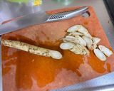 ごぼう、蒟蒻、ミンチの炒め煮作り方1写真