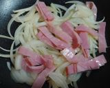 おうちパスタ♬菊＆柿のクリームパスタ♬作り方3写真
