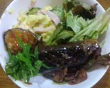 ニンニクの醤油漬けでナスのステーキ作り方9写真