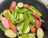 ズッキーニなど冷蔵庫にあるもの炒め作り方1写真