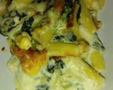 ベーコンほうれん草マカロニグラタン😋作り方3写真