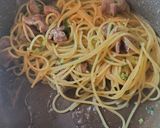 砂肝とおろし玉ねぎソースのパスタ作り方9写真