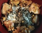 箸が止まらない。ガリバタチキン丼作り方11写真