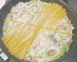 アスパラとベーコンのクリームパスタ作り方6写真