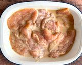 そば粉衣の鶏胸肉わさびマヨ醤油から揚げ作り方1写真