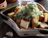 厚揚げのネギだれのっけ作り方4写真