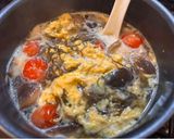ソーキそば味の具沢山もずくスープ作り方5写真