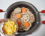 蓮根と人参の豚そぼろ作り方5写真