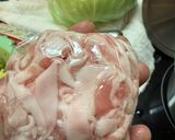 しゃぶしゃぶ豚脂で作るそばメシ😻作り方1写真