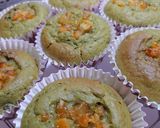 ♬クリームチーズin餡入り抹茶マフィン♬作り方4写真