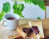 ランチに♪食パンでガトーショコラトースト作り方3写真