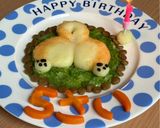 犬用　誕生日ケーキ　柴犬作り方13写真
