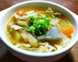 セロリの入った豚汁 発酵玉葱作り方6写真
