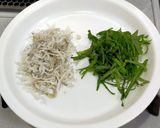 ワンパン梅じそしらすパスタ作り方1写真
