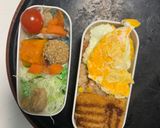 レンジ簡単洋風ヤンニョム味オムライス弁当作り方17写真